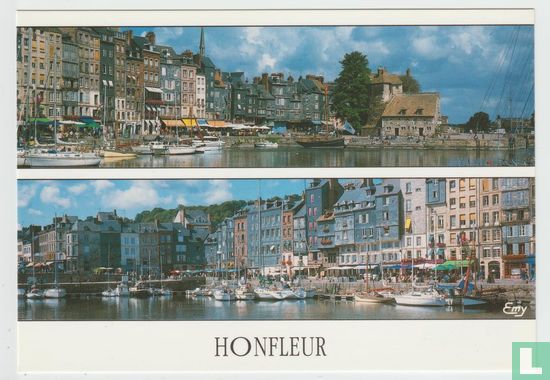 Honfleur Calvados Le vieux bassin et le quai Sainte-Catherine France Cartes Postales Postcard - Image 1