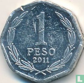 Chile 1 peso 2011 - Image 1