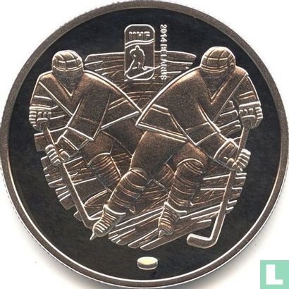 Belarus 1 ruble 2012 (PROOFLIKE) "2014 World Ice Hockey Championships in Minsk" - Image 2