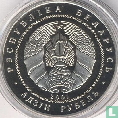 Wit-Rusland 1 roebel 2001 (PROOFLIKE) "2002 Winter Olympics in Salt Lake City" - Afbeelding 1