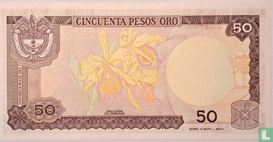 Colombia 50 Pesos Oro - Image 2