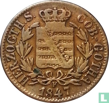 Saxony-Coburg-Gotha 2 pfennige 1847 - Image 1