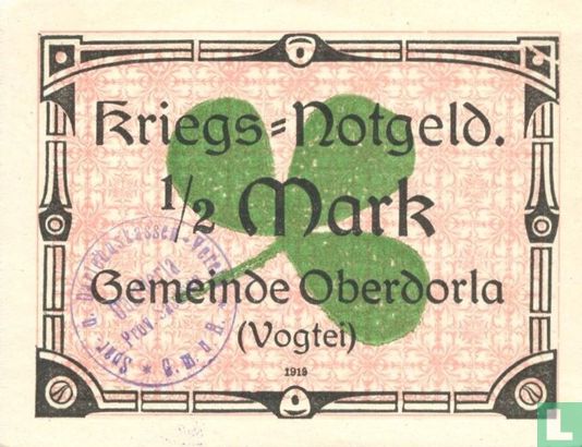 Oberdorla, Gemeinde - 1/2 mark 1919 - Afbeelding 1
