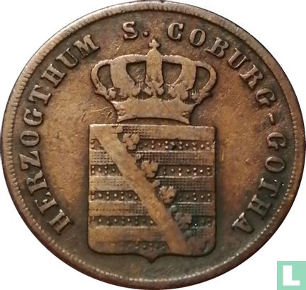 Saksen-Coburg-Gotha 1½ pfennige 1835 - Afbeelding 2