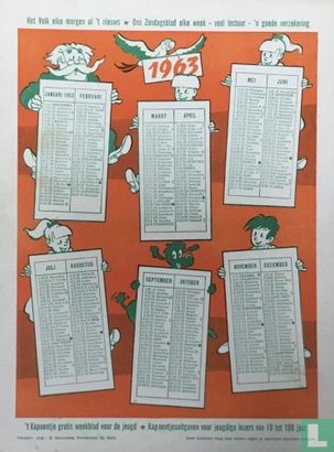 Jommeke kalender 1963 - Afbeelding 1