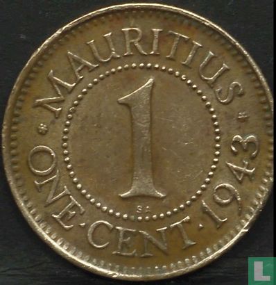 Mauritius 1 cent 1943 - Afbeelding 1