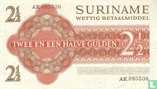 Suriname 2½ Gulden  - Afbeelding 2