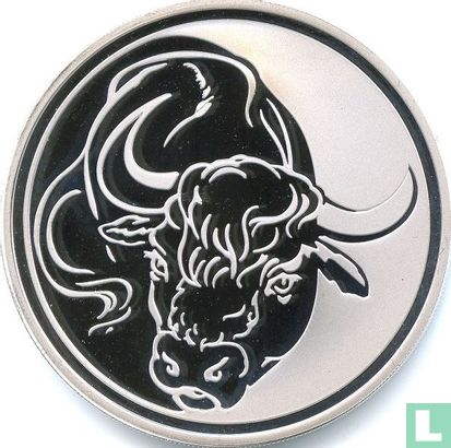 Rusland 3 roebels 2009 (PROOF) "Year of the Bull" - Afbeelding 2