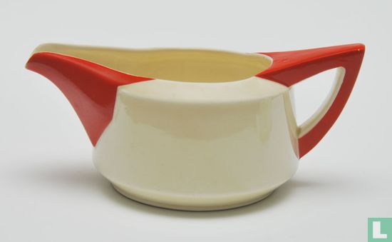 Pot à crème détail rouge - inconnu 5 - Société Céramique - Image 1