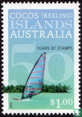 50 ans de timbres des îles Cocos