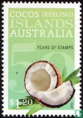 50 years of Cocos Islands stamps