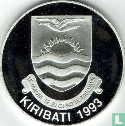 Kiribati 20 dollars 1993 (PROOF) "First space walk in 1965" - Image 1