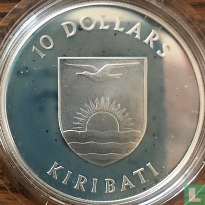 Kiribati 10 dollars 1984 (PROOF) "5th anniversary of Independence" - Afbeelding 2
