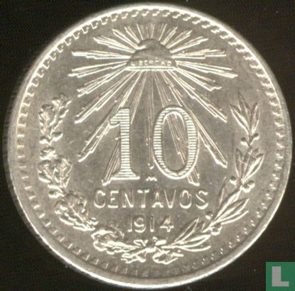 Mexique 10 centavos 1914 - Image 1
