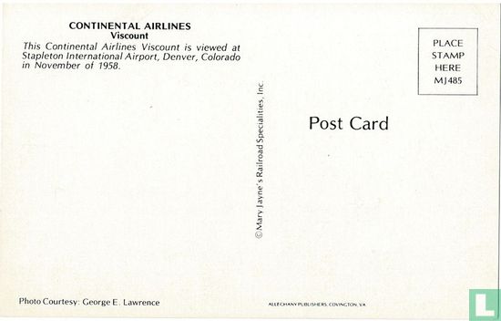 Continental Airlines - Vickers Viscount  - Bild 2