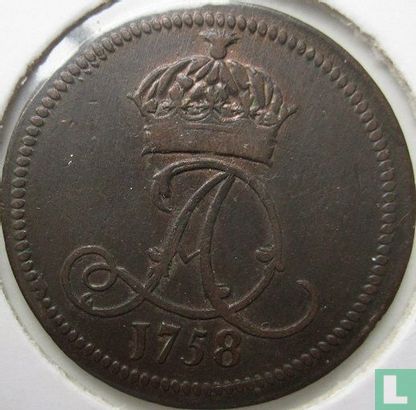 Insel Man ½ Penny 1758 - Bild 1