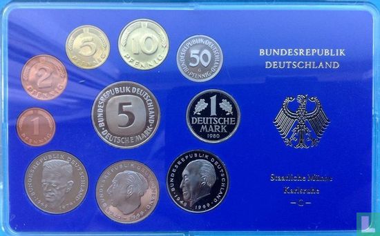 Germany mint set 1980 (G - PROOF) - Image 1