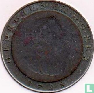 Man ½ penny 1798 - Afbeelding 1