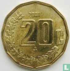 Mexico 20 centavos 2001 - Afbeelding 1