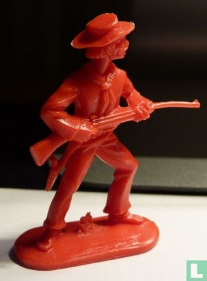 Cowboy with rifle at the ready (red) - Image 1