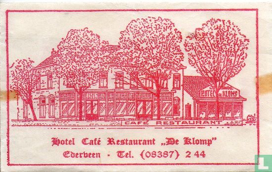 Hotel Café Restaurant "De Klomp"  - Image 1