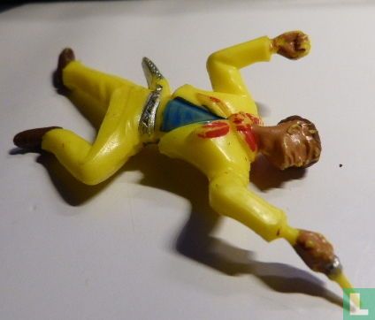 Cowboy lying with revolver (Yellow) - Image 2