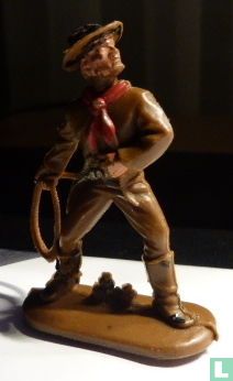 Cowboy with lasso (brown) - Image 1