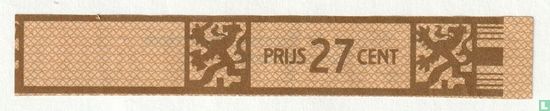 Prijs 27 cent - Willem II Sigaren Fabrieken N.V. Valkenswaard - Afbeelding 1