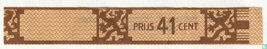 Prijs 41 cent - (Achterop: N.V. Willem II - Sigarenfabrieken - Valkenswaard) - Afbeelding 1
