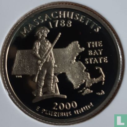 Vereinigte Staaten ¼ Dollar 2000 (PP - verkupfernickelten Kupfer) "Massachusetts" - Bild 1
