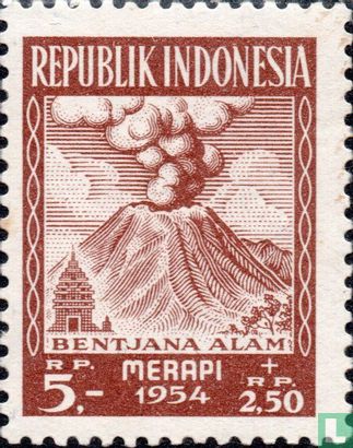 Für Opfer des Ausbruchs Merapi Vulkan