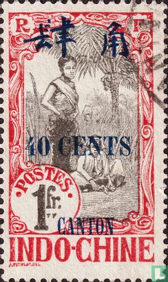 Women of Indochina, with overprint
