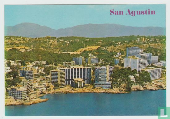España Islas Baleares Mallorca San Agustin 1984 Postales Postcard - Afbeelding 1