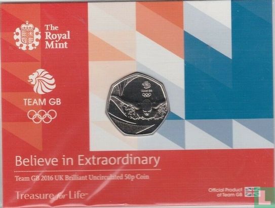 Royaume-Uni 50 pence 2016 (folder) "2016 Olympics in Rio - Team GB" - Image 1