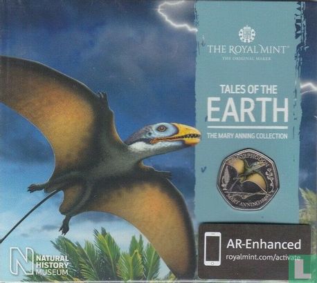 Verenigd Koninkrijk 50 pence 2021 (folder - gekleurd) "Dimorphodon" - Afbeelding 1