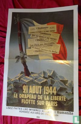 21 Aout 1944 Le drapeau de la liberté flotte sur Paris
