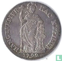 Holland 1 gulden 1792 - Image 1