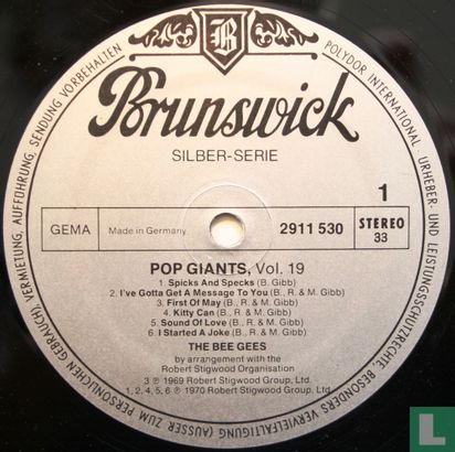Pop Giants, Vol. 19 The Bee Gees - Afbeelding 3