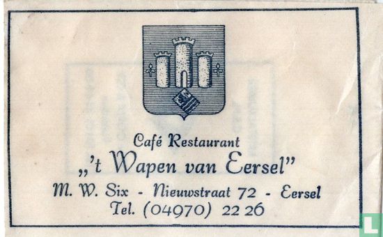 Café Restaurant " 't Wapen van Eersel" - Image 1