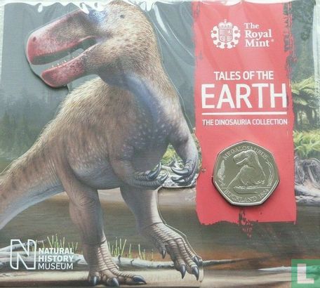 Verenigd Koninkrijk 50 pence 2020 (folder - kleurloos) "Megalosaurus" - Afbeelding 1