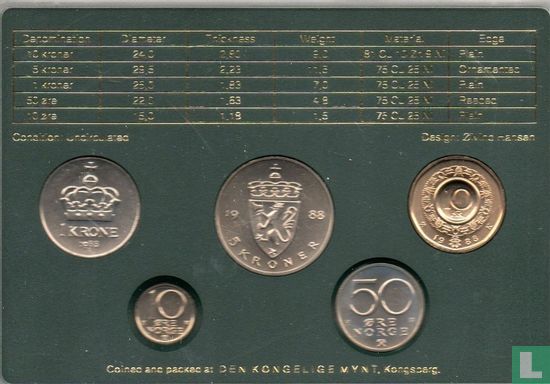 Norway mint set 1988 - Image 2