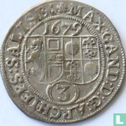 Salzburg 3 Kreuzer 1679 - Bild 1
