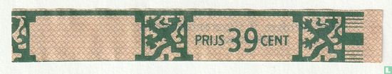 Prijs 39 cent - (Achterop: N.V. Willem II Sigaren Fabrieken Valkenswaard) - Image 1