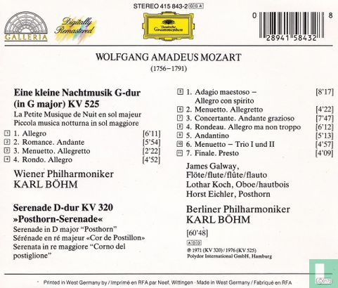 Mozart    Eine kleine nachtmusik - Afbeelding 2