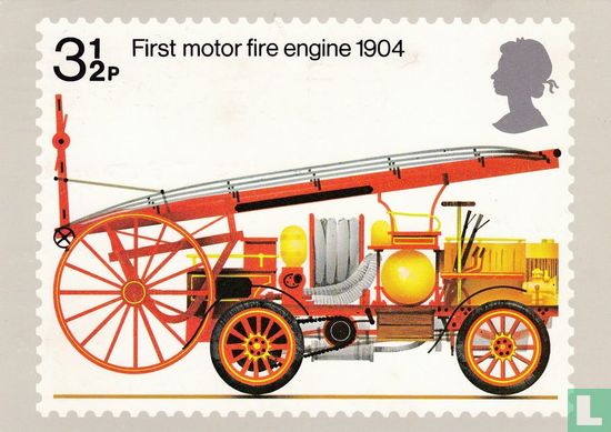 First motor fire engine 1904