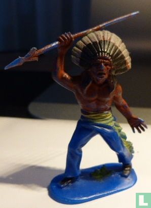 Chief with spear (blue) - Image 1