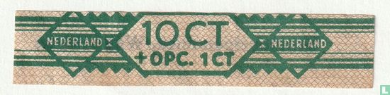 10 cent + opc 1 ct - Schimmelpenninck, Wageningen - Image 1
