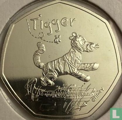Verenigd Koninkrijk 50 pence 2021 (kleurloos) "95th anniversary First publication of Winnie the Pooh - Tigger" - Afbeelding 2
