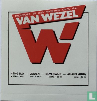 Transport-en hijs know-how sinds1845 Van Wezel. 