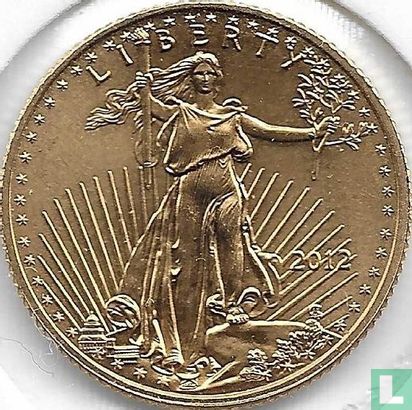 Verenigde Staten 5 dollars 2012 "Gold eagle" - Afbeelding 1